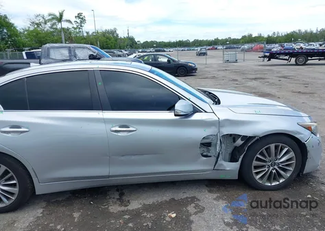 2018 Infiniti Q50 3.0T Luxe from USA, damaged, VIN JN1EV7APXJM362684